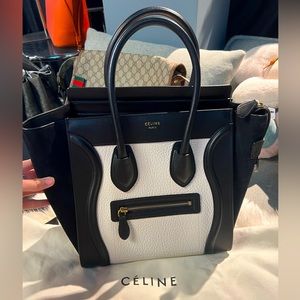 SOLD Authentic CELINE MICRO LUGGAGE Tote Handbag